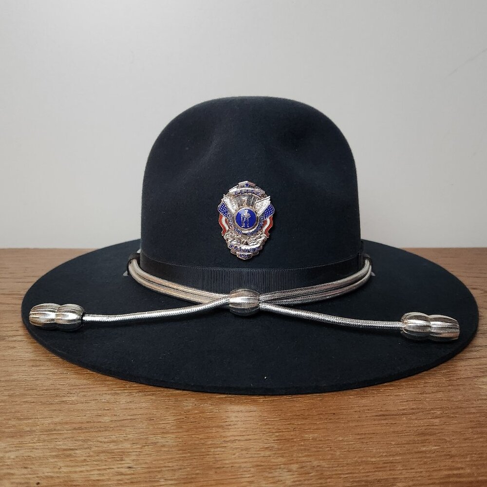 Stratton Campaign Felt Hat F40 Size 6 7/8